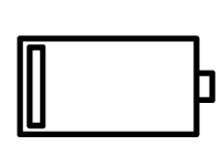 Logo de batterie faible